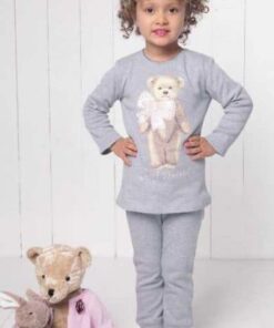 Pigiama bimba grigio INVERNALE 6M92067 U632 tg.12 anni MARYPLAYD-0