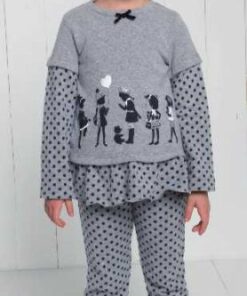 Pigiama bimba 6M92075 invernale tessuto caldo e morbido taglia 6 -10 -12 anni maryplaid-0