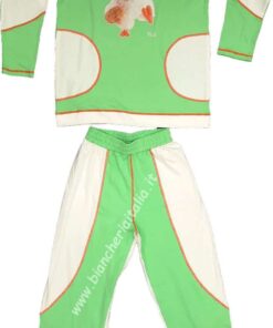 Pigiama bimbi GINGER verde taglia 8/10 anni-0