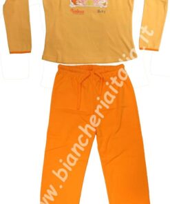 Pigiama bambina Valerie 736 GIALLO TAGLIE 6 - 8 -10 -12 ANNI-0