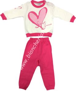 Pigiama bambina Sweet Years MOD.063 CICLAMINO peso invernale-0