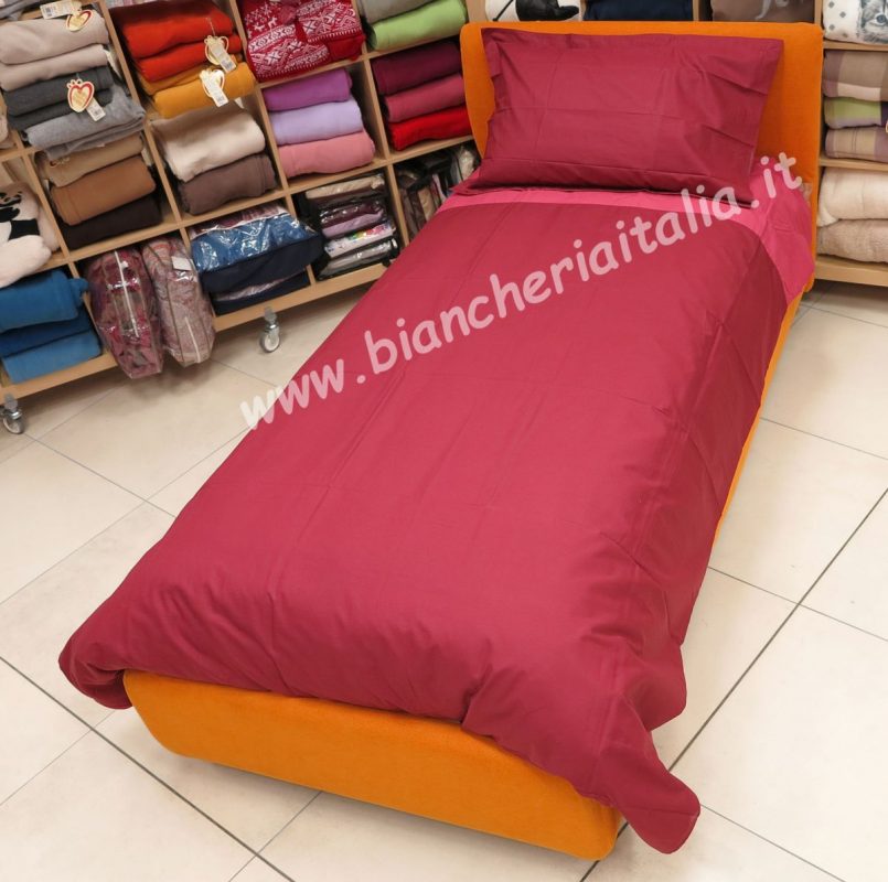 Sacco Copripiumino Caleffi Cotone Tinta Unita - Singolo Blu Morbido E Resistente - Foto 3