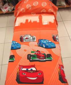 Copriletto estiva leggera CARS TEAM 95 ARANCIO