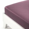 Sotto lenzuolo RASO TINTA UNITA con angolo mauve