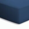 lenzuolo inferiore jersey schlafgut 137 - BLU NAVY