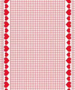 Strofinaccio svizzero cotone CUORE MEYER MAYOR ROSSO