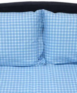 Lenzuola BOSSI 7305 Gioia SINGOLO azzurro tinto filo - ESCLUSO SOTTO LENZUOLO