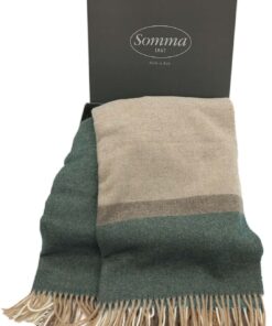 PLAID lana Somma Grenoble verde loden