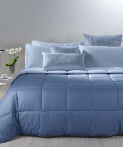 trapunta matrimoniale caleffi bicolor avio