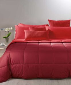 trapunta matrimoniale tinta unita bicolor bordeaux