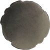 Cuscino arredo rotondo velluto GRIGIO