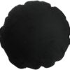 Cuscino arredo rotondo velluto NERO