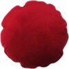 Cuscino arredo rotondo velluto ROSSO