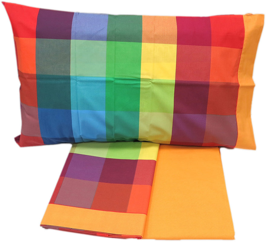 Gabel Wilson, Completo Lenzuola, Misura Piazza e Mezza, in Madapolam di 100% Cotone, Made in Italy