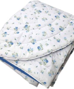 Copriletto trapuntato matrimoniale Bossi Lorette 8394 azzurro.1