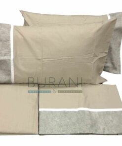 Lenzuolo flanella matrimoniale Fazzini Galuchat grigio