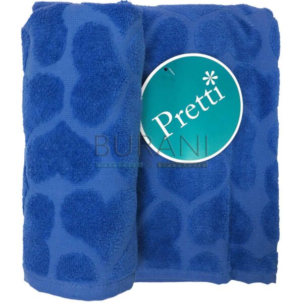 PRETTI Accappatoio In Spugna Gessato Jaquard Con Cappuccio - Colore Cammello, 100% Cotone Made In Italy, Certificato Oeko-tex