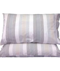 Federa Bossi tinto filo 8412 grigio - coppia federe con bottoni