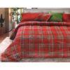 Trapunta invernale Tartan rosso