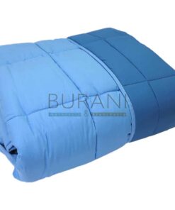 Trapunta invernale tinta unita grigio blu