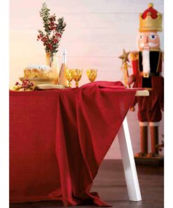 Coordinato cucina Essenziale rosso tessuto misto lino Maison SucrƩe