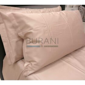 Lenzuolo Matrimoniale In Raso Di Cotone Satin 300 Fili LENZUOLISSIMI - 240x290 Cm, Made In Italy, Grigio Canna Di Fucile