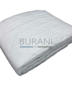 Copriletto trapuntato occhio pernice grigio