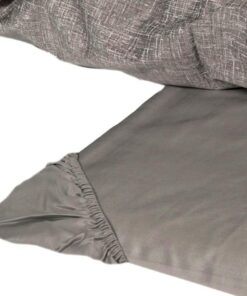 Alternative view of Copripiumino matrimoniale raso Fazzini Baco sasso - Tessuto raso di cotone