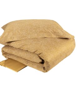 copripiumino raso baco senape