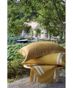 Alternative view of Copripiumino matrimoniale raso oro Fazzini Baco - Tessuto raso di cotone