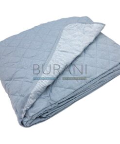 Copriletto trapuntato primaverile Sogno blu