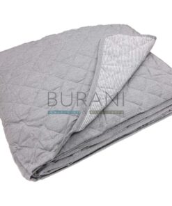 Copriletto trapuntato primaverile Sogno grigio