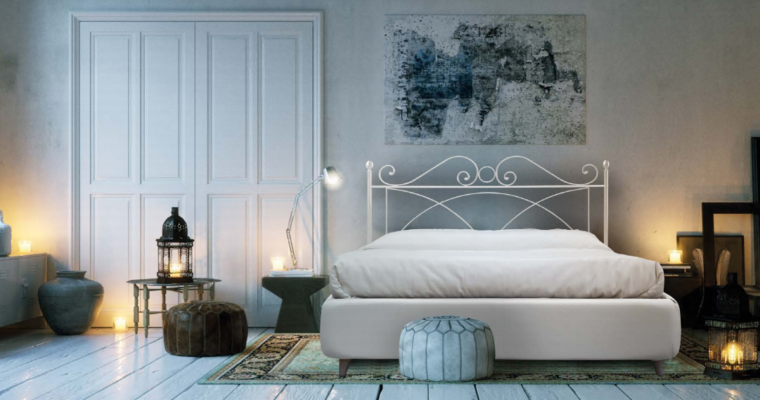 Approfitta dello sconto 45% sul letto Letto in ferro battuto foglia argento made in italy di Approfitta dello sconto 45% sul letto Letto in ferro battuto foglia argento made in italy di