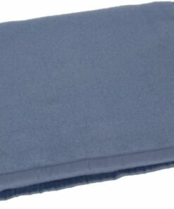 Coperta in lana Somma Daisy blu