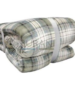 Coperta matrimoniale Tartan GRIGIO