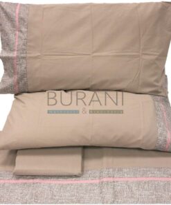 Lenzuolo flanella matrimoniale Fazzini Baco sasso