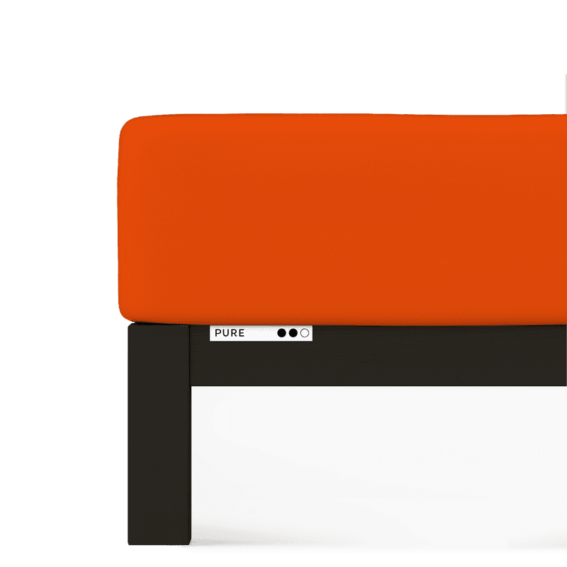 Lenzuolo inferiore jersey 50471 Schlafgut Pure 269 Red mid - Corallo