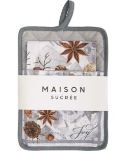 Presina maxi con strofinaccio Natale Xmas Maison Sucrée