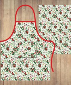 Set natalizio grembiule e strofinaccio Ritual