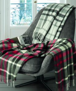 PLAID Colorado rosso Somma cm.130x170 con frange