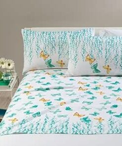 Lenzuolo cotone Kimberly aqua Caleffi