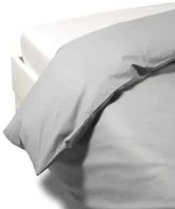 Sacco copripiumino matrimoniale percalle tinta unita Caleffi grigio perla