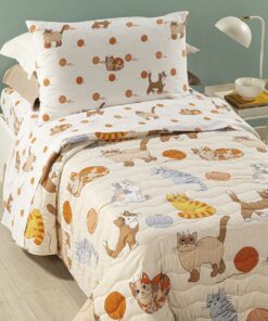 copriletto trapuntato gattini