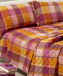 lenzuolo cotone tex corallo