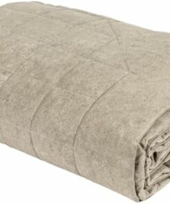 Copriletto trapuntato matrimoniale Fazzini Galuchat torrone 4 - Tessuto percalle di cotone