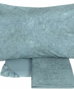 Lenzuolo copriletto matrimoniale Fazzini Galuchat petrolio