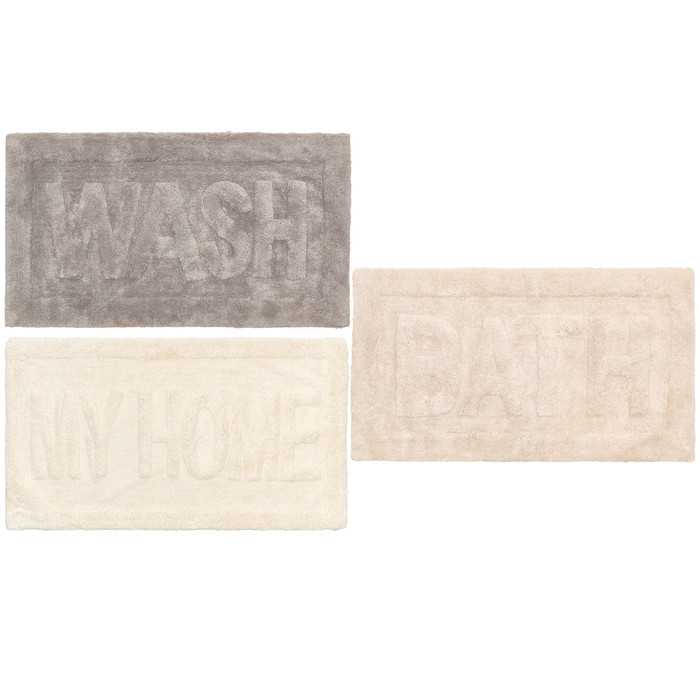 Tappeto bagno Washed con antiscivolo cm.55×100