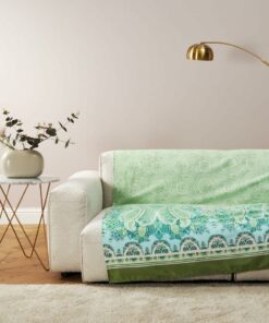 Telo arredo Granfoulard Bassetti Margellina verde cm.270x270 jpg