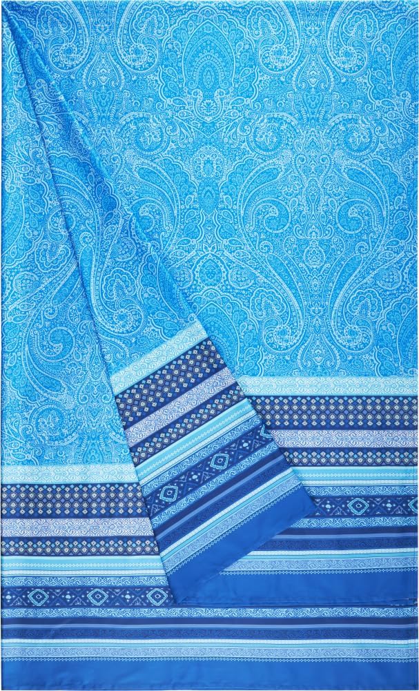 Telo arredo Granfoulard Bassetti Maser blu cm.270×270