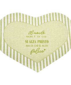Tovaglietta americana cuore VERDE